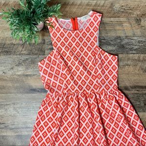 Anthropologie Everly Geometric Print Midi Dress